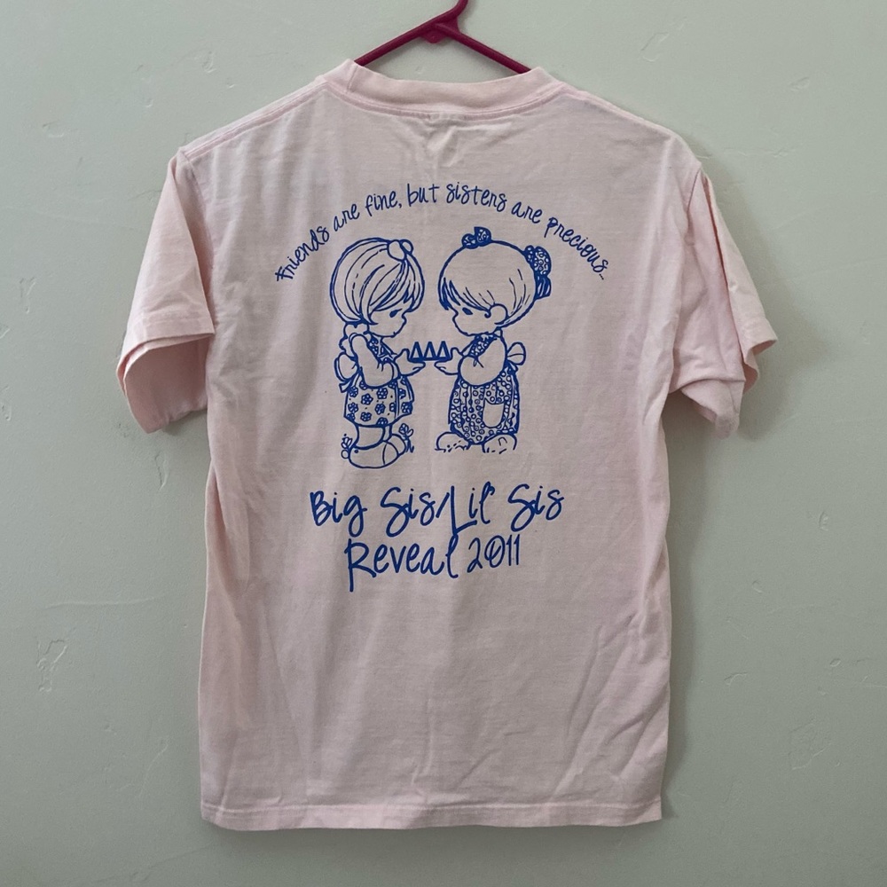 Pale Pink Tri Delta Big/Little T Shirt